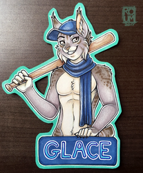 Glace Bust Badge