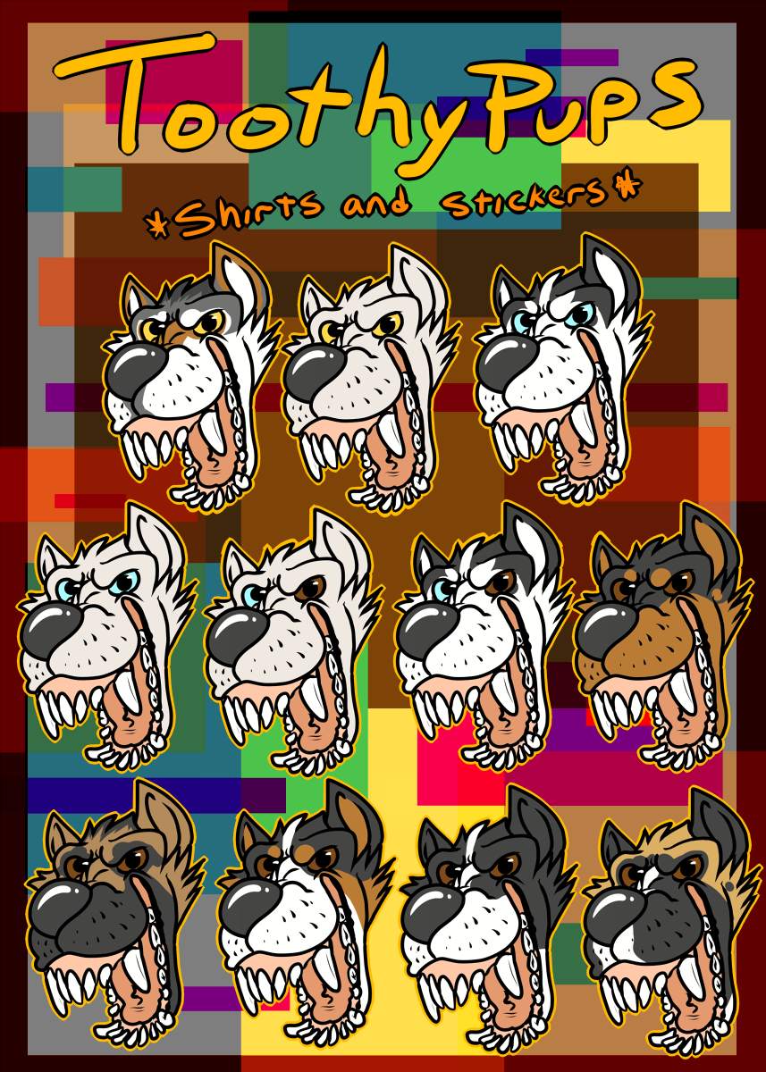 Toothy Pup Shirts and Stickers on Redbubble