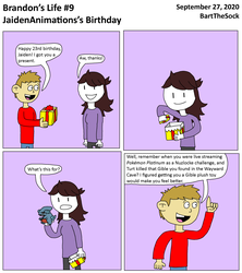 Brandon's Life #9 - JaidenAnimations's Birthday