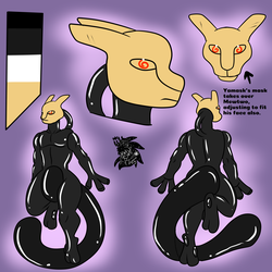 Male Latex Mewtwo +Flat Ref Commission+