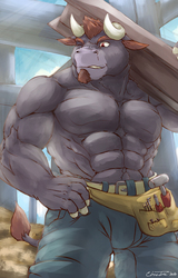Beefy Construction Worker