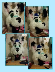 Premade Fursuit WIP - Completed Head!