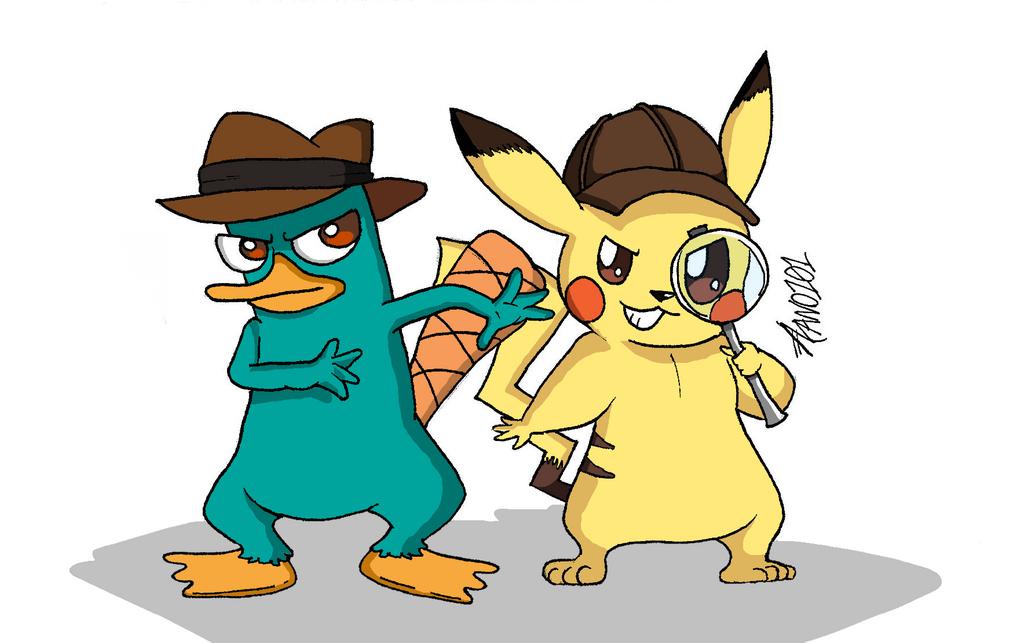Agent P and Detective Pikachu — Weasyl