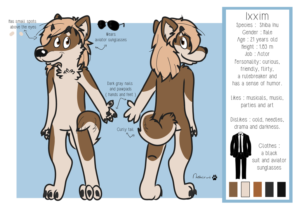 Reference sheet commission for Ixxim