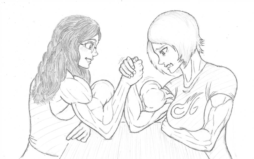 Comet Girl And Heather Arm Wrestling Weasyl Arm wrestling drawing at getdrawings | free download. comet girl and heather arm wrestling