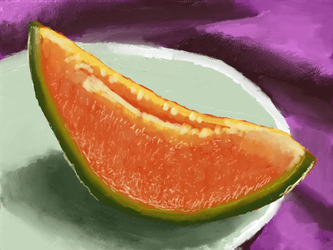 Melon on Purple