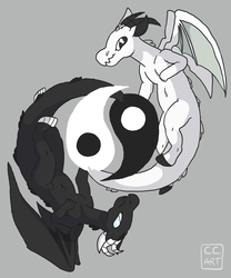 yin & yang dragons 