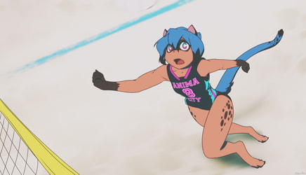 Michiru Dives for the Ball!