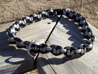 Paracord Dog Collar (Solid colors) 1 D Ring