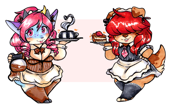 Cafe Maids At Your Serivce [Gift]