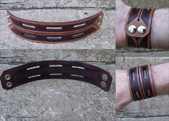 Leather Projects - Double Wristband
