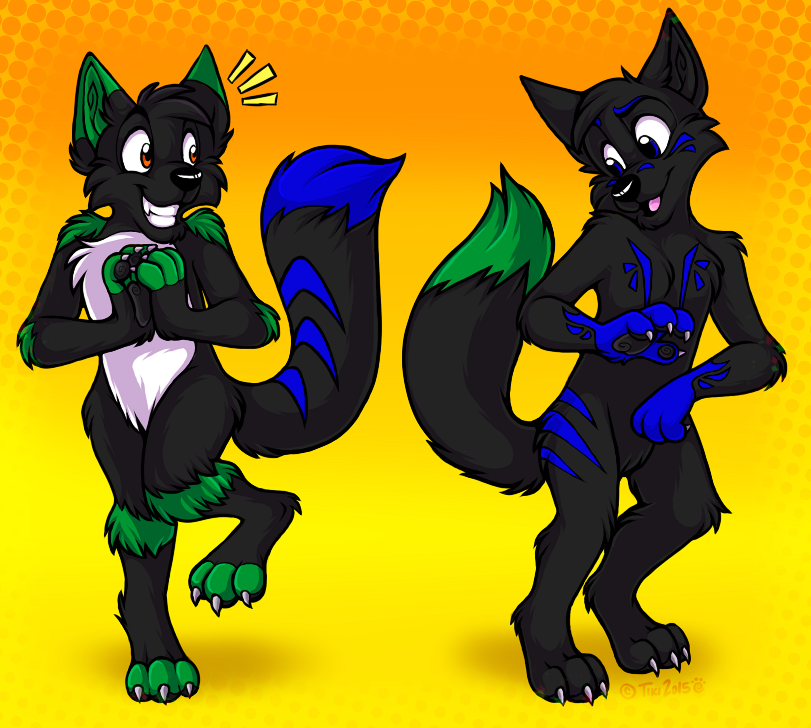 "Tail Swapped!" - Kanza & Seeker (Commission)