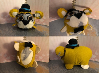 Five Nights at Freddy's Security Breach Golden Glamrock Freddy Smedium Stacking Plush Commission