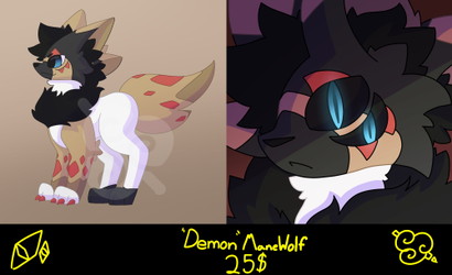 Demon Mane Wolf Adopt