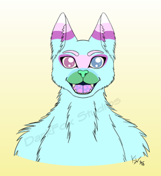 Giveaway Bust for Cotton Candy Husky
