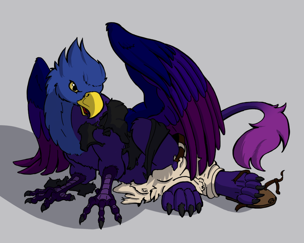 Featured image: Colored Gryphon (Lineart by Flinters)