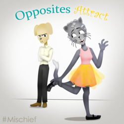 Opposites Attract Comic Series Poster