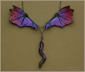 Dragon Wings - Leather Necklace