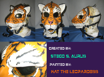 Painted Gas Mask: Tiger