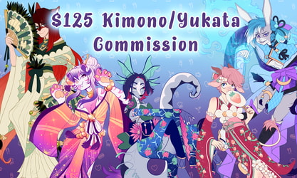 Kimono / Yukata Commissions (OPEN)