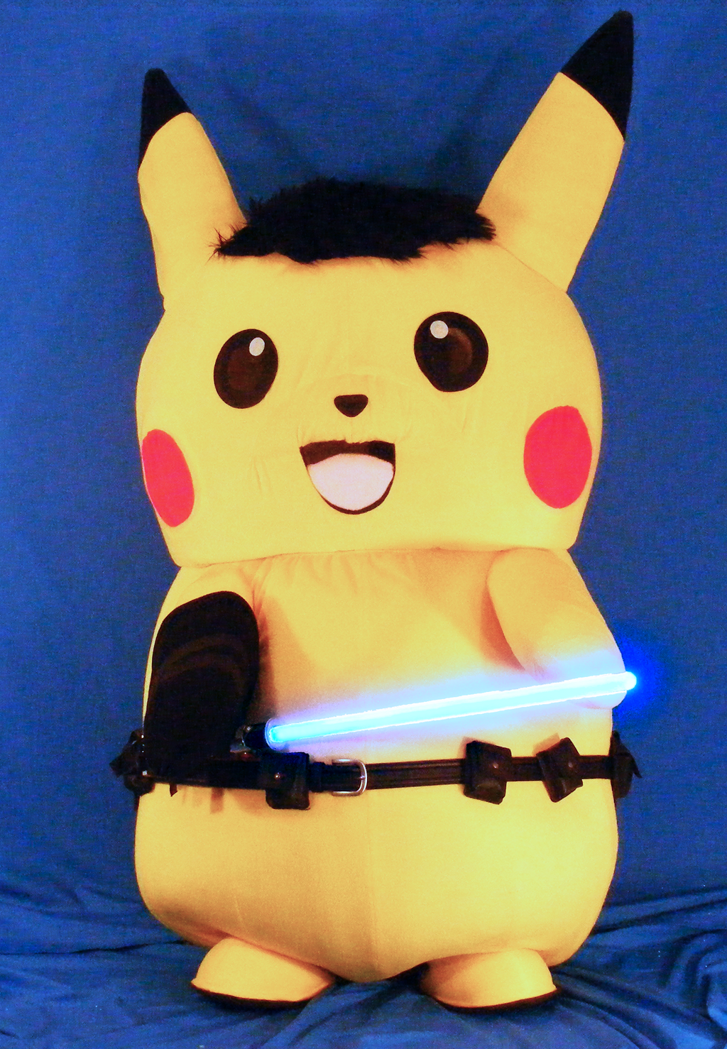 Ace Spade the Pikachu (Mascot Suit) with his Lightsaber