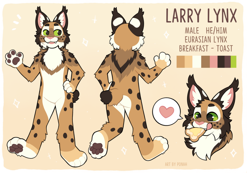 Larry "Toasted" Lynx Ref Sheet