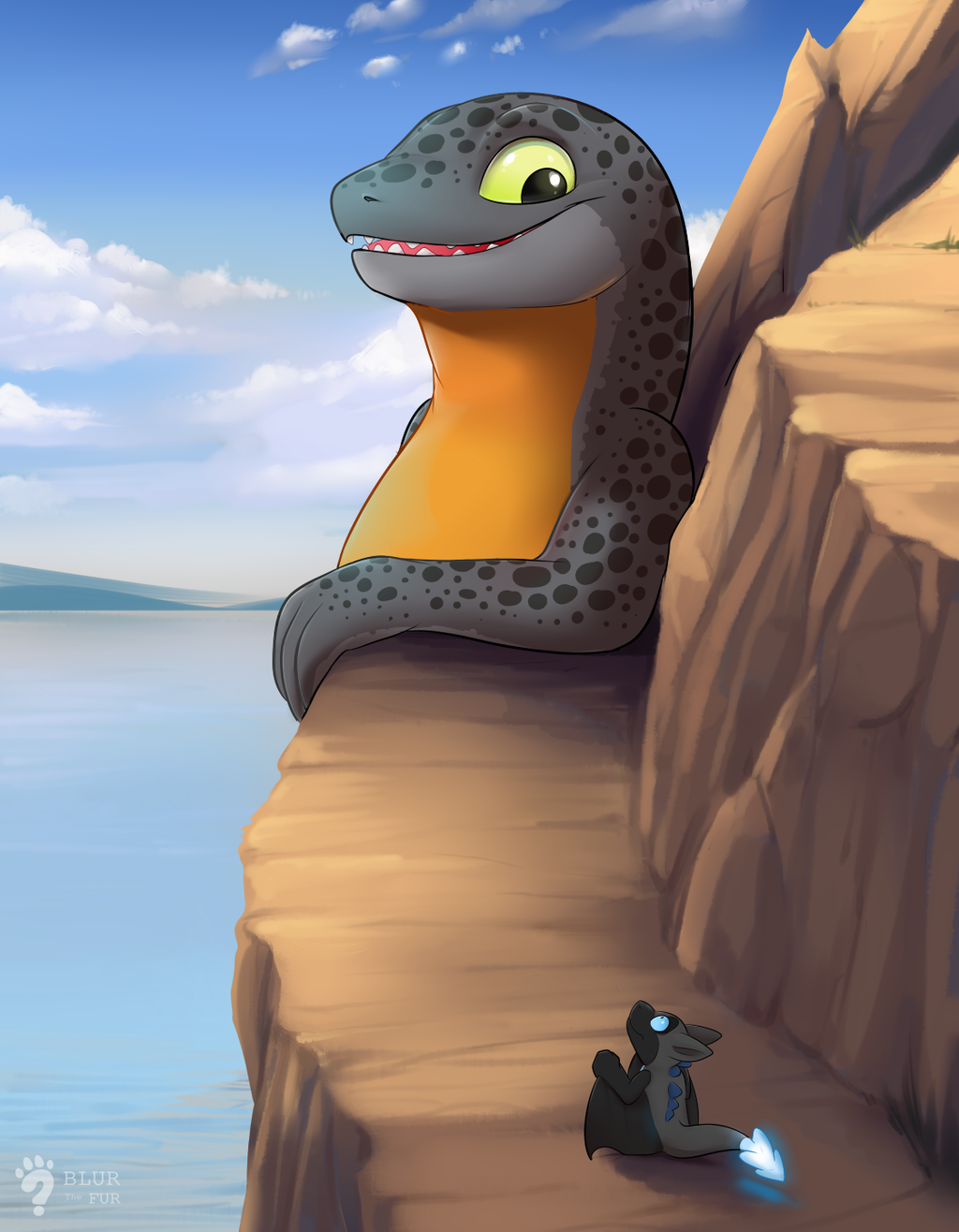 [C] Salamander by the mountain