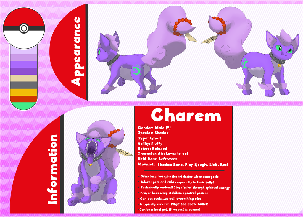 Charem the Shadox: Sugimori-Style Ref (SFW) - by Achromatic