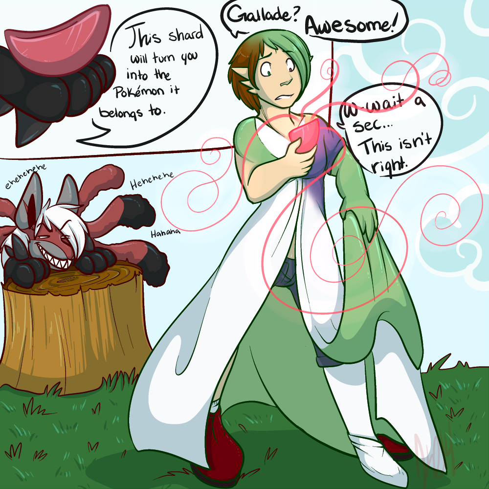 He wrongly thought the gem belonged to a Gallade, when in fact it was the s...