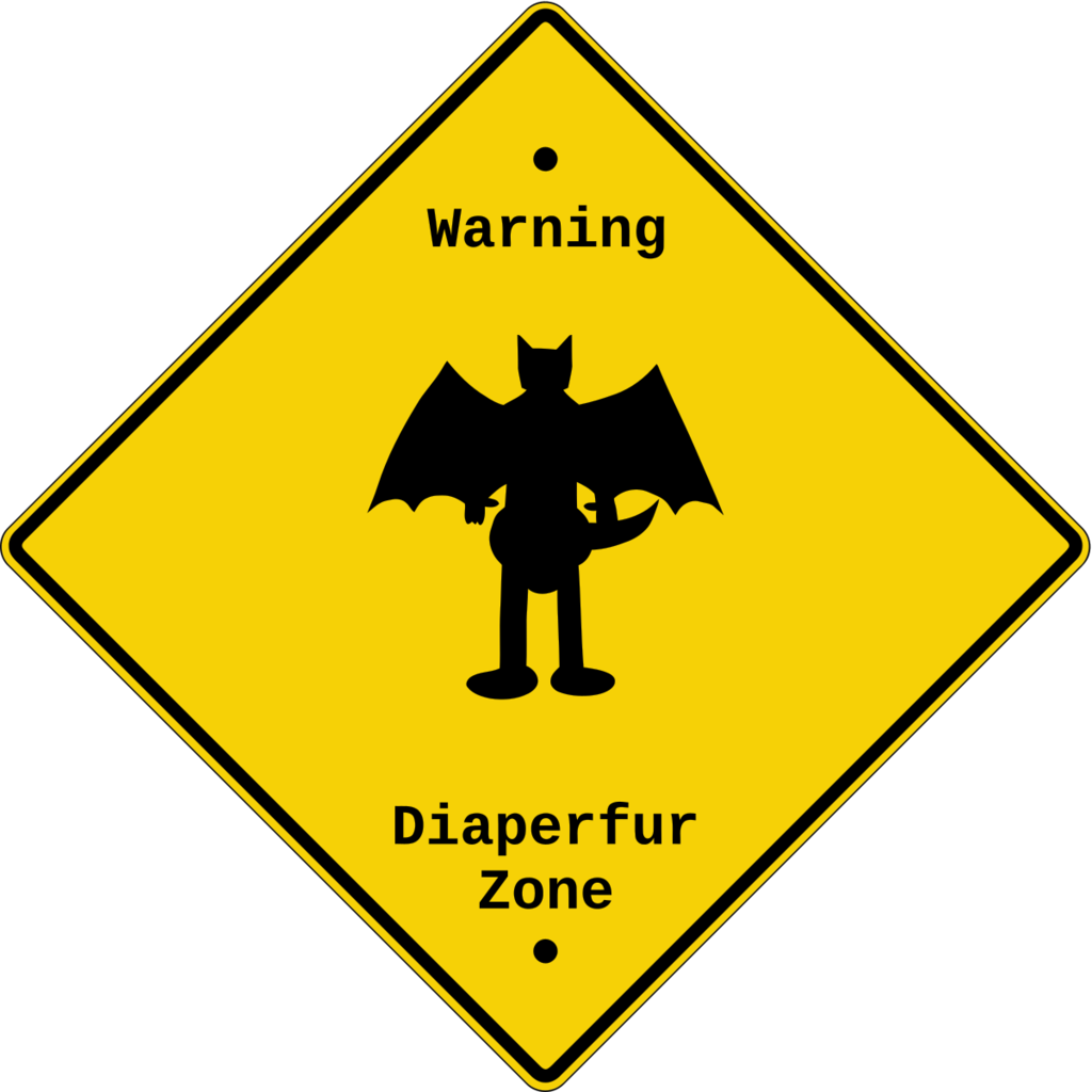 Diaperfur Zone Sign