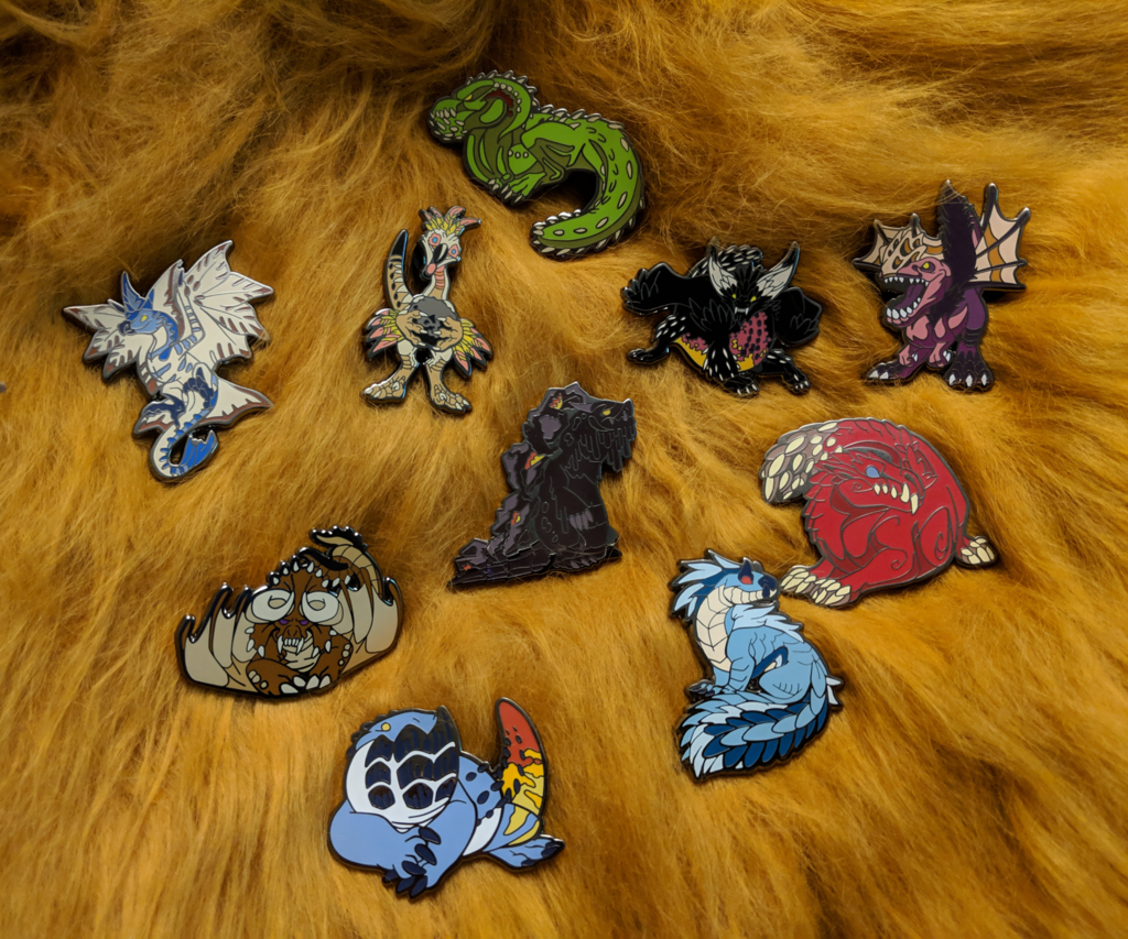 Mini Monster Pins- Now Available!