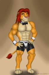 Simba in Chippendales outfit Vers. 1 of 4
