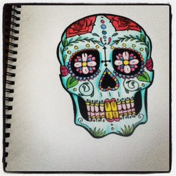 Day of the Dead - Coloured Design