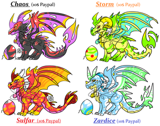 Sparkling Dragons +Deaigns 4 Sale group 1+
