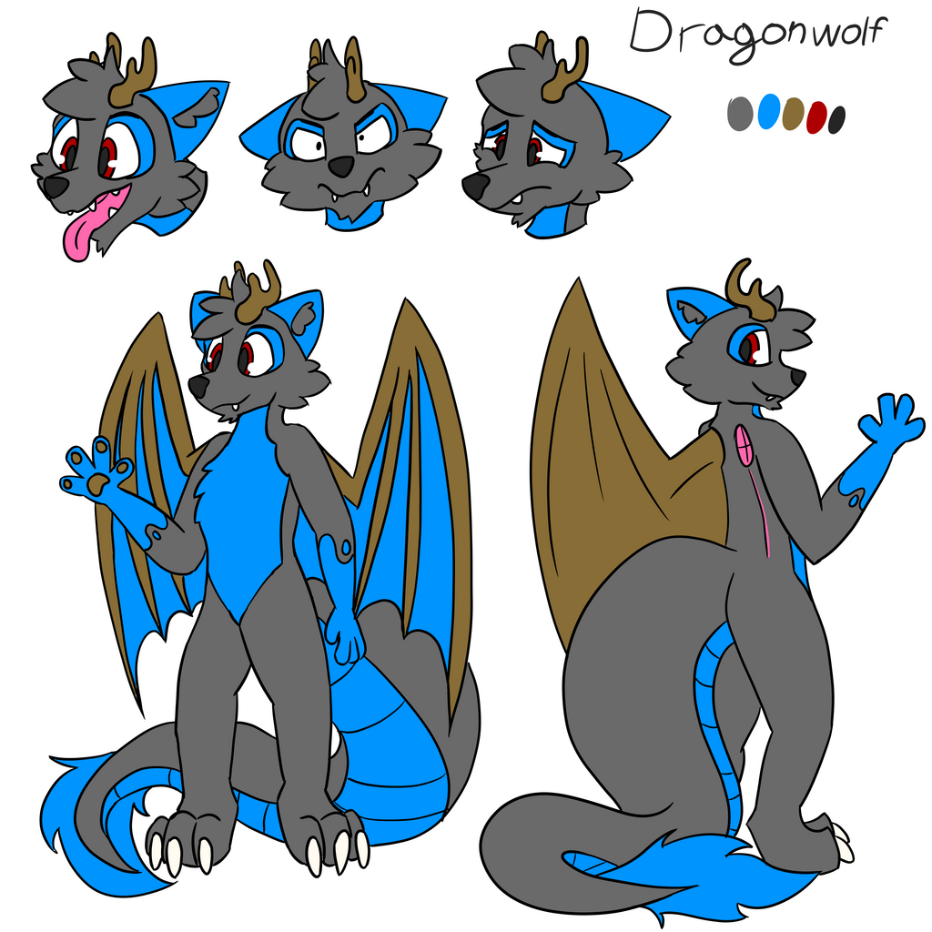 Dragonwolf New reference sheet