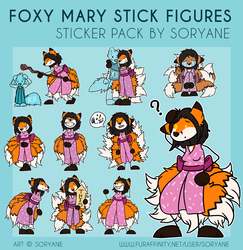 FoxyMary Stick Figures - Telegram Sticker Pack