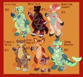 [OPEN] CryptidTiger's Fall Adopts #2