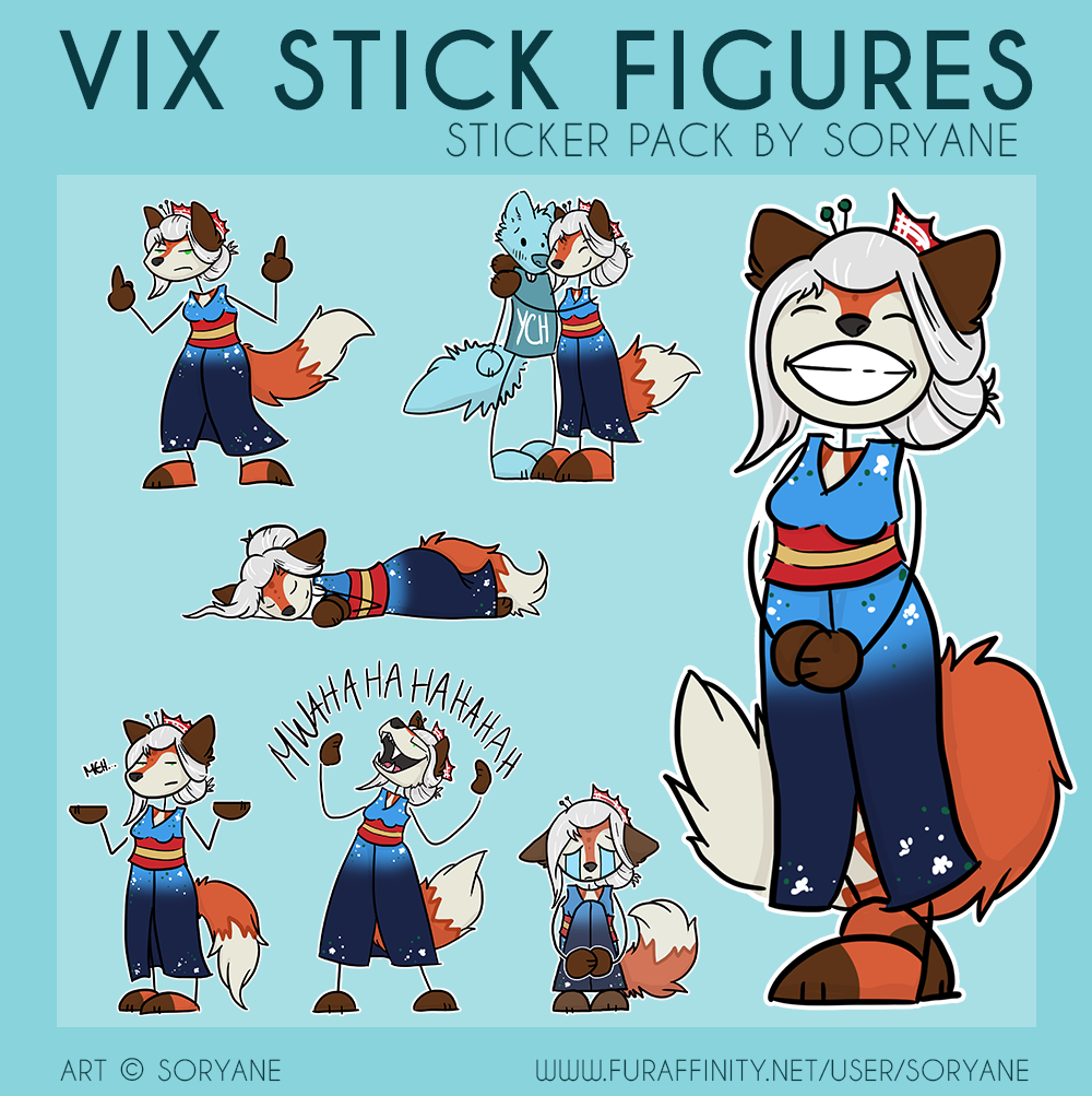Vix Stick Figures - Telegram Sticker Pack