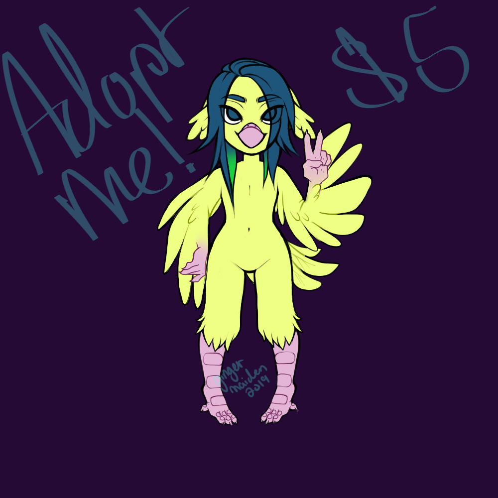Most recent image: $5 Birdy Adopt! OPEN