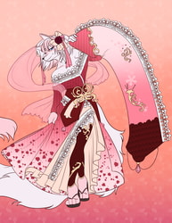 Garnet Rose | Flat Color Kimono