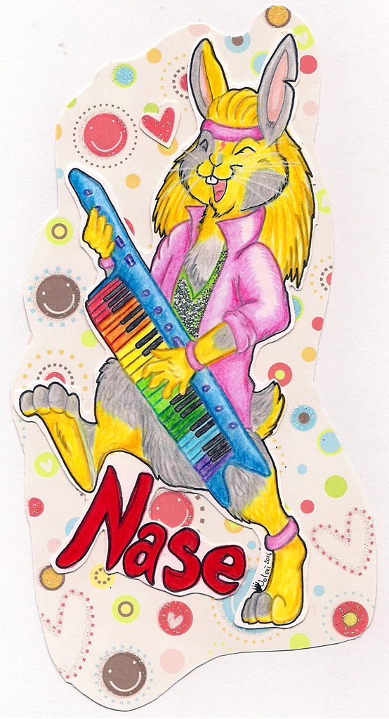 80's Keytar - Badge for Nase