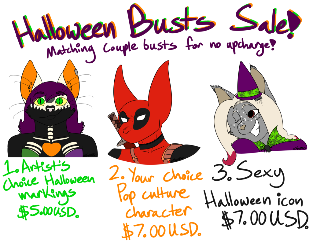 Halloween Bust Sale!