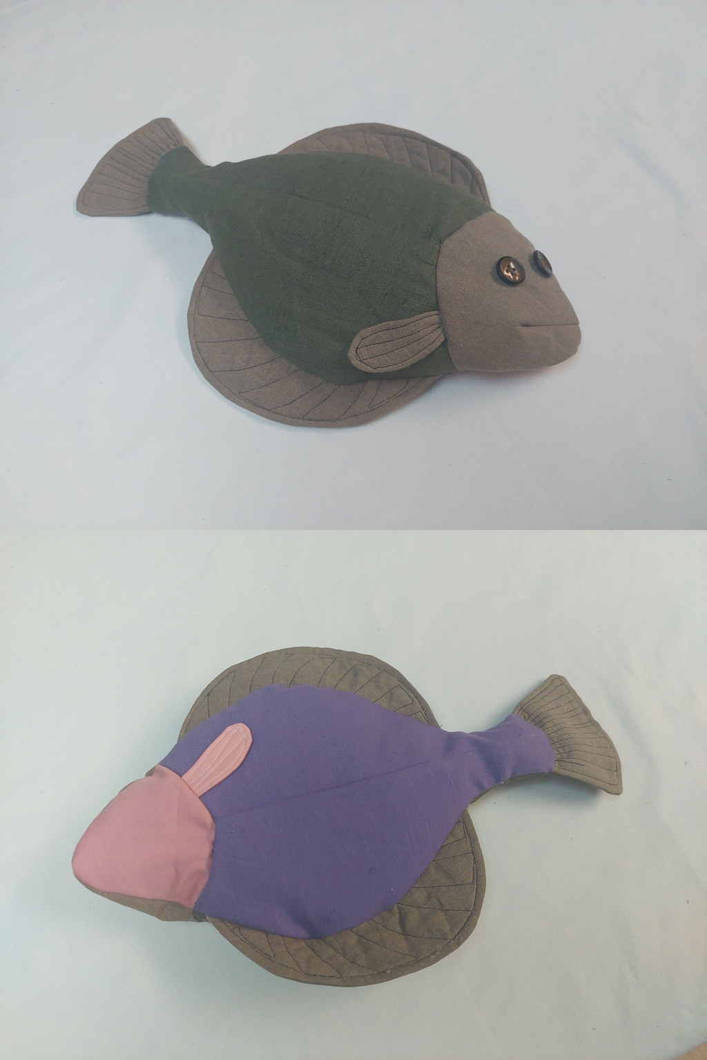 Most recent image: Flatfish plushie toy