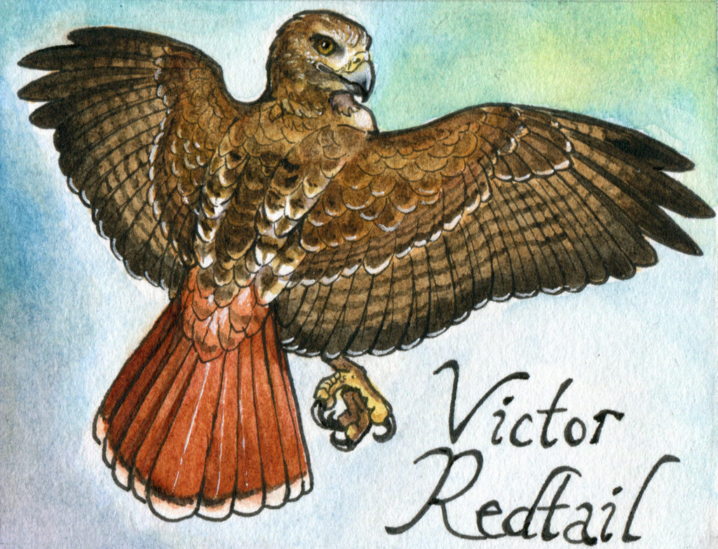 Victor Redtail Conbadge done by the Talented WindFalcon