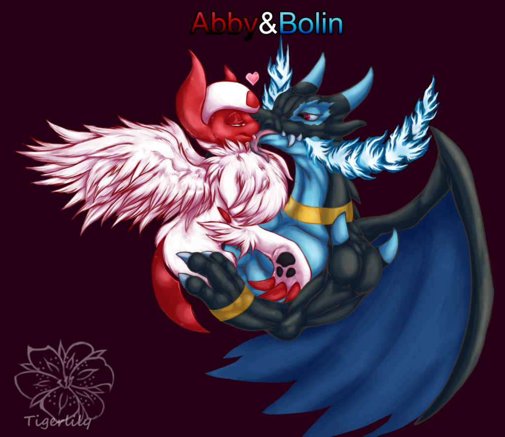 Abby and Bolin Kiss
