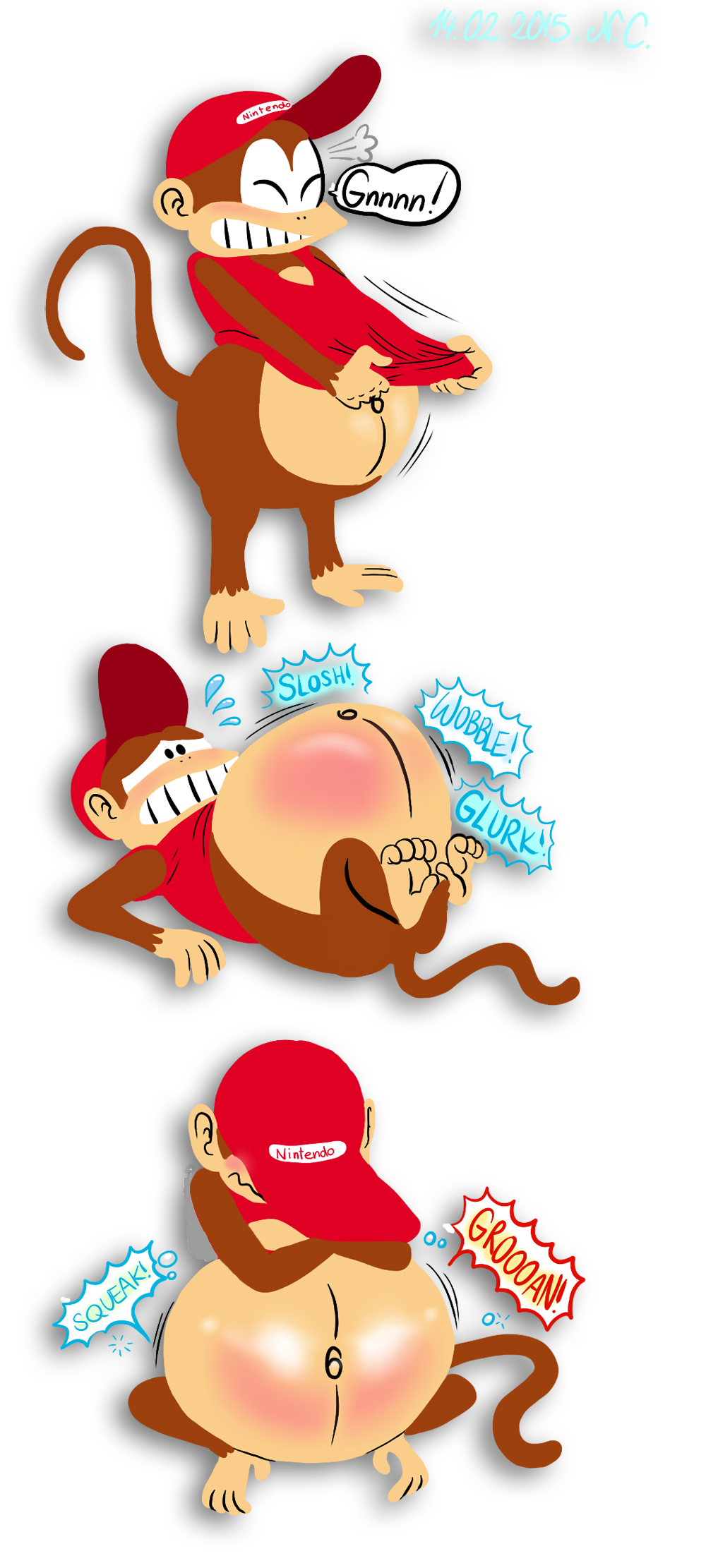 Big bellied Diddy Kong