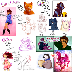 Sketch and Chibi Commissions OPEN