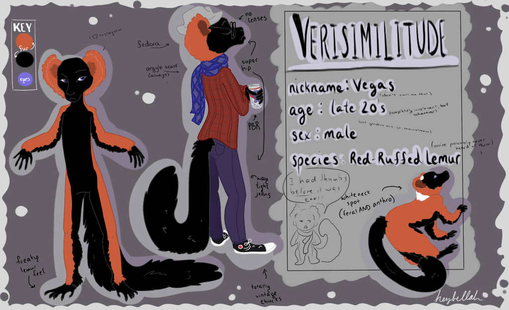 Versimilitude Reference Sheet by Hesla