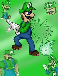 Mugi Draws Luigi