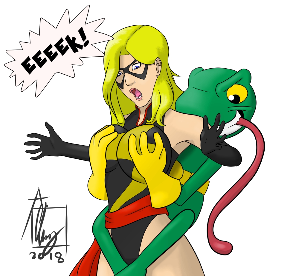 Ms. Marvel And Pervert Frogman 